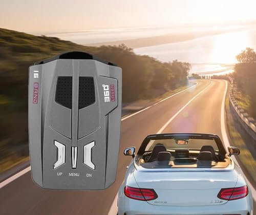 BINSKJ 360°-Radarwarner Für Autos, Kameraerkennung Mit Großer Reichweite Und Automatischer Geschwindigkeitserkennung, Schnelle Reaktionszeit, Für Radarfallen, Rotlichtkameras