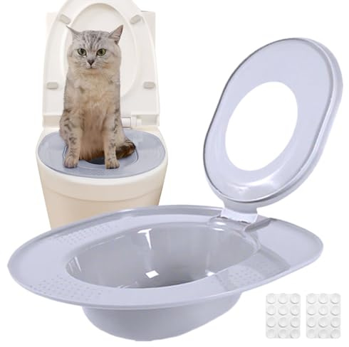 Entraîneur Toilette Chat Pot Urinoir Portable Sécurisé | Entraîneur Bac Litière Toilette Chat Pour Chaton, Maison, Camping-Car,