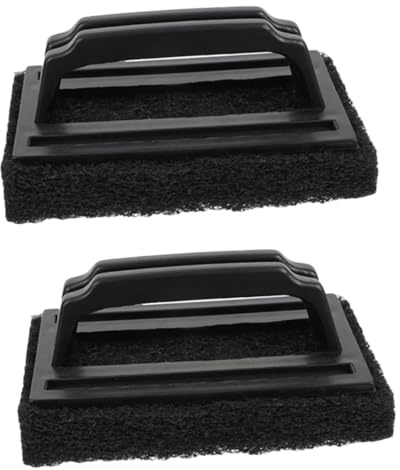 FONDOTIN 2 Piezas Cepillo Limpiador para Barbacoa Multiusos sin Cerdas para Parrilla y Horno y Portátil para Limpieza Eficaz de Grasa y Suciedad