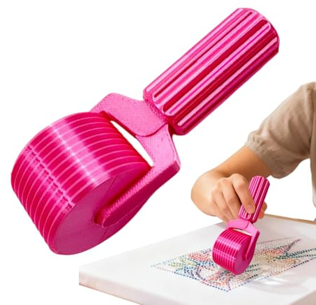 Diamantstein Malrolle Strass Presswalze, New 3D Printed Diamond Art Painting Roller, Abnehmbares Strassstein Bastelwerkzeug Bastelrollen Werkzeug Zubehör Für Diamantstein Malerei,10,5 X 4 X 2,8 Cm