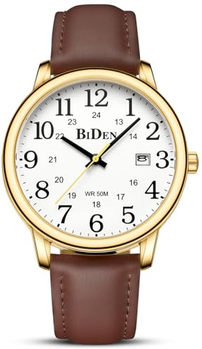 HANPOSH Reloj Hombre Reloj de Cuarzo Analógico 30M Relojes de Pulsera | Resistente al Agua 30M, Relojes Geniales,con Fecha Reloj,de Diseñador,de Moda,de Negocios,Casuales