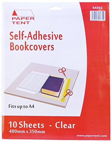 Papertent Copertine del Libro Autoadesiva, Confezione da 10