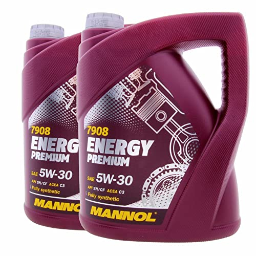 MANNOL Energy Premium Fully Synthetic Engine Oil 5W-30 C3 DPF, 2 x 5 Litres
