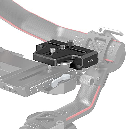 SMALLRIG Erweiterte Arca-Type Quick Release Plate Schnellwechselplatte für DJI RS 5/RS 2 / RSC 2 / RS 3 / RS 3 Pro/RS 4 / RS 4 Pro - 3162B