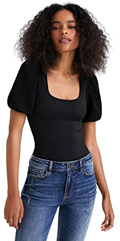 Desigual Body Blusa, Negro, L para Mujer