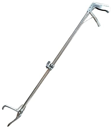 Happyyami Thickened Stainless Steel Non-Slip Multi-Function Clamp Scissor Design, Extended EEL and Crab Tong for Outdoor Sea Fishing and Seafood Handling