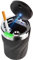 1Pcs Posacenere Auto,Posacenere da Esterno,Portacenere Portatile,con Coperchio e Illuminazione LED,per Auto er Viaggi All'aperto, Uso Domestico(Nero)