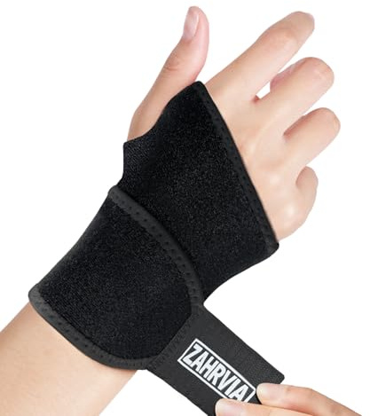 ZAHRVIA Muñequera Tendinitis ajustable con abertura suave para el pulgar, liviana y transpirable, adecuada para síndrome del túnel carpiano leve, tendinitis, artritis y protección deportiva