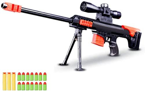 OYJD Pistolet-Jouet, Fusil de Tireur d'Élite Militaire de Combat de Barrett, Jouet CS en Plein Air pour Enfants