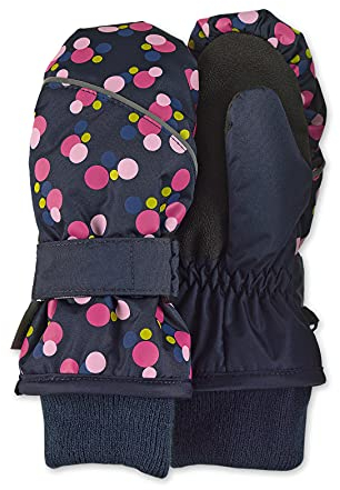 Sterntaler Baby - Mädchen Fäustel Punkte Fäustlinge, Marine, 2