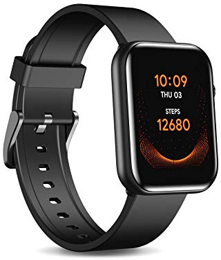 TicWatch GTH Smartwatch Orologio Intelligente, durata della batteria fino a 10 giorni con misurazione della temperatura della pelle,monitoraggio della frequenza ardiaca con ossigeno nel sangue,5ATM