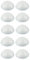 cyclingcolors 10x Coprivite con labbro di tenuta cappuccio plastica viti testa cilindrica bombata copertura coperchi tappi, Bianco 18mm