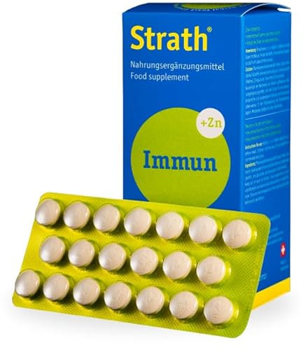 Strath Immun | Integratore con Zinco Biodisponibile e 60 Sostanze Vitali | Supporto Immunitario e Antiossidante | 100 Compresse