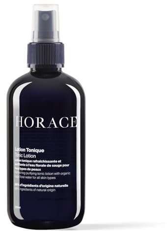 HORACE Tonic Lotion for Men - Toner Spray with Prebiotics - Gentle Skincare for All Skin Types - Fresh, Aromatic Scent, 200 ml