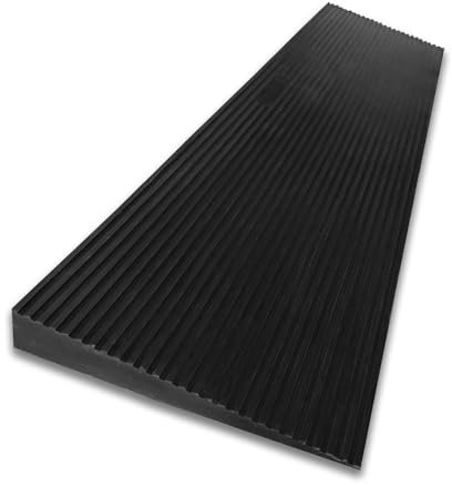 etm Schwellenrampe Türschwellenrampe und Bordsteinrampe 3cm Höhe - Rollstuhlrampe für Barrierefreiheit an Bordsteinen und Gehwegen aus recyceltem Gummi (Andes)