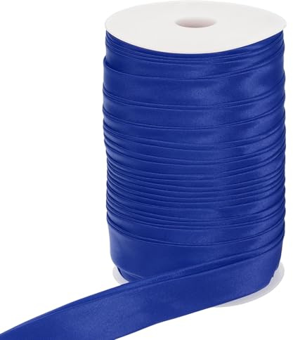 PATIKIL Cinta Sesgada Doble Plegada 1 Pulgada X 55 Yardas Para Costura Azul