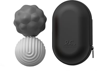 Magnetic Fidget Ball Toy – Silicone Stress Relief Desk Toy with Travel Case – Anti-Anxiety Sensory Ball for Focus, Productivity, Students & Work-from-Home (Grey)