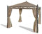 GRASEKAMP Qualität seit 1972 Garten-Pavillon ROM 3x3m mit 2 Seitenteil Sets geschlossen und mit Moskito Netz Party-Zelt Terrassen-Dach