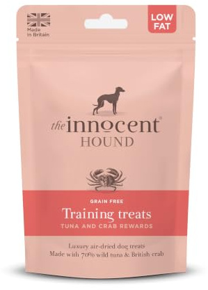 The Innocent Hound Training Treats | Premium Tuna & Crab Treats | Soft, Tasty & High-Value Training Treats | Grain-Free & Hypoallergenic | Low Fat Treats | 70g