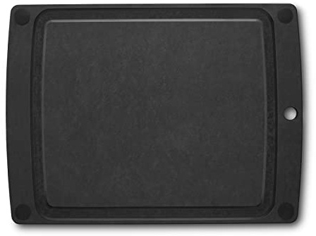 Victorinox Schneidebrett, All-in-One, Cutting Board L 44.4 x, 33 x, 0.6, Saftrille, Klingenschonend, Rutschfest, Spülmaschinengeeignet, Schwarz