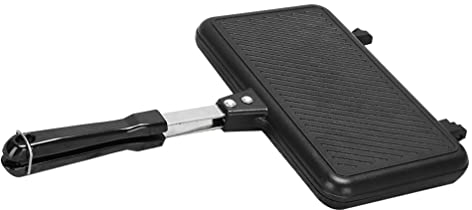 Cabilock Antihaft-sandwich-bratpfanne Doppelseitig Brotbacken Für Schnellverschluss Kochgeschirr Snackpfanne Grill Toastmaker Küche