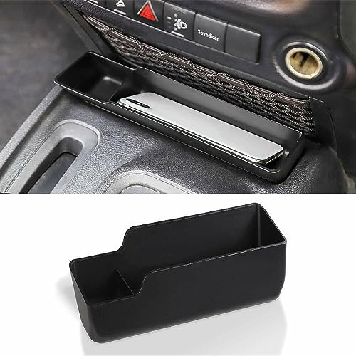 CKPEOR GearTray Scatola portaoggetti per Console Anteriore Cambio Automatico Vassoio portaoggetti Cambio Automatico per Jeep Wrangler JK JKU 2011-2018, Accessori Interni