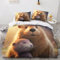 LSORU Baby-Maulwurf Bettwäsche Set Bettbezug Set Atmungsaktive Mikrofaser Bettwäsche Für Schlafzimmer, Weiche Bequemer King（220x240cm）