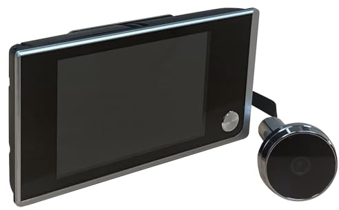 Arregui MD35JDP Mirilla Digital para Puerta con Pantalla LCD 3,5”, Cámara 2MP, Ángulo 120°, Instalación Sencilla, Imagen Nítida en Baja Luz, Compatible con Puertas 35–110 mm – Color Negro