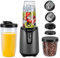 Panana Personal Blender Smoothie Maker, 800W Blender with 600ml BPA Free Cup, with 6 Blades, Travel Lid, Mixer for Crush Ice, Juice & Vegetable Drinks