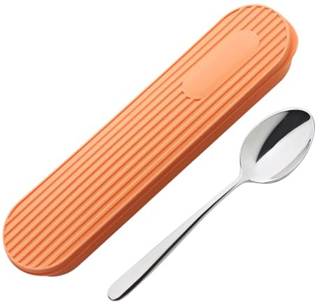 Estuche de Viaje para Cubiertos - Porta Cubiertos Portátil,Organizador Reutilizable Antipolvo Para Viaje Acampada Senderismo