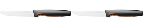 Fiskars Coltello per Pomodori, Functional Form, Lunghezza Totale: 23 cm, Acciaio Inox Giapponese/Plastica, 1057543 (Confezione da 2)