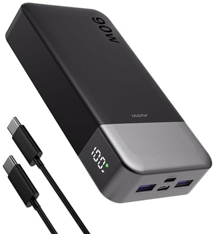 JUOVI Batterie Externe pour Ordinateur Portable 90W Power Bank 20000mAh