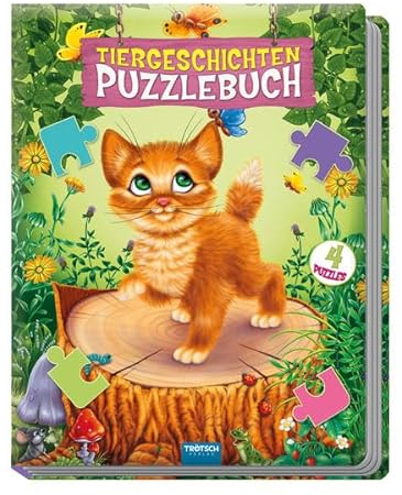 Trötsch Tiergeschichten Puzzlebuch: Beschäftigungsbuch Entdeckerbuch Puzzlebuch