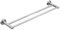 Leekayer Handtuchhalter & -stangen 50 cm doppelt Handtuchhalter Edelstahl Silber Wandmontage, für Badezimmer WC Küche ablage gebürstetes Nickel Handtuchstange