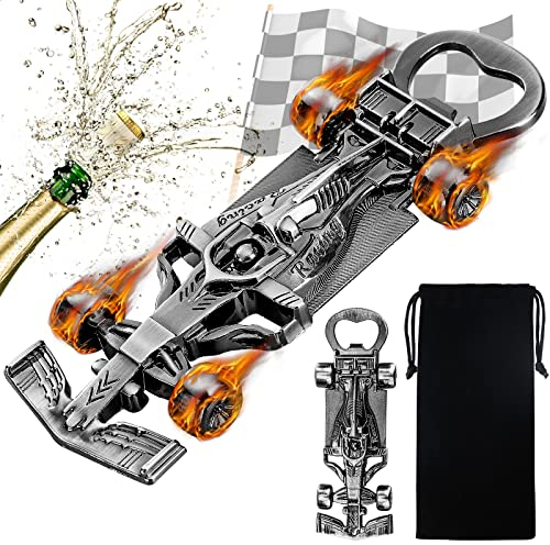 LKKCHER Car Bottle Opener, Racing Car Gifts for Men, Unique Racing Car Beer Bottle Openers, Fathers Gifts Birthday Christmas Gifts for Him Men Dad Husband Grandad Boyfriend Racing Fans