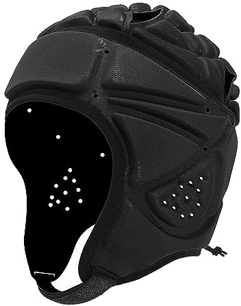 Casco da calcio con bandiera morbida, 7 v7, per bambini, imbottito, per rugby, copricapo da calcio, per giovani e bambini