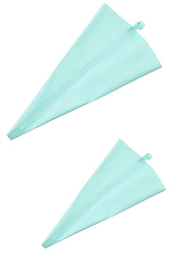 YJLMTCF 20 Inch Piping Bags Reusable, Silicone Pastry Bags Set, Large Cake Decorating Bag, 2 PCS Icing Frosting Bags for Cake, Dessert, Pastry, Cookies,Cupcake, DIY Baking Tools, Green