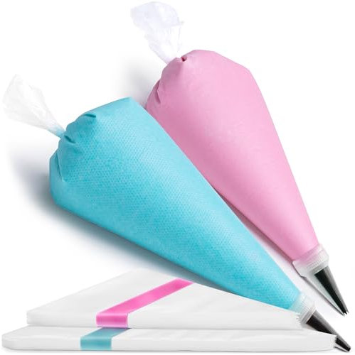 Einwegspritzbeutel (31 cm, 100 Stück) zum Dekorieren von Kuchen, Cupcakes und Plätzchen, Glasur, transparente Spritzbeutel von ca. EcoEarth