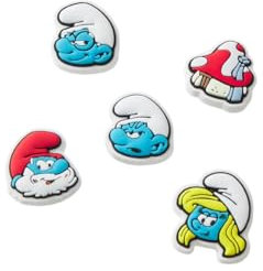 Crocs Smurfs 5 Pack, Ciondoli per Scarpe Unisex-Adulto, Multicolore, Taglia Unica