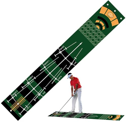Tapis de Putting, Tapis de Putting d'intérieur | Tapis d'entraînement pour Putter de Golf | Green de Golf d'intérieur, équipement d'entraînement de Golf réutilisable pour viser, Mettre et