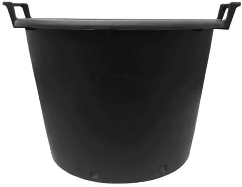 Muddy Hands 110 Litre Extra Large Heavy Duty Large Plastic Plant Pot with Handles Outdoor Garden Vegetable Salad Flower Tree Shrub Planter Container (1)