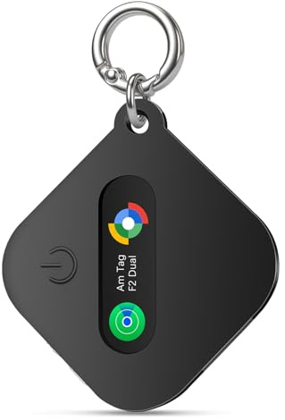 Smart Tag Localisateur de Clés Compatible avec iOS Find My App ou Android Find Hub App Traceur Tag IP67 Étanche CR2032 Batterie Remplaçable Bluetooth Tracker Finder pour Clés Sacs Valises Portefeuille