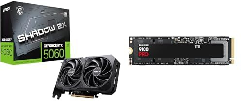 MSI GeForce RTX 5060 8G Shadow 2X OC + Samsung Gen5 SSD 9100Pro 1TB