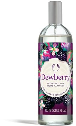 The Body Shop Dewberry Fragrance Mist (1x 100ml) Refreshing Body Spray with Fruity and Floral Scent, Lightweight Daily Fragrance with Jasmine and Musk, Vegan Certified Nostalgic Classic