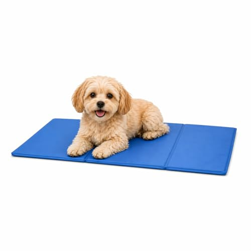 Petzee Alfombra Refrescante Para Mascotas 50x40cm - Coolbed - Autorefrigerante - Cama Perro Grande - Colchoneta - Dog Bed - Cama Perro Verano - Alfombra Impermeable - Cama Refrescante Perro - Dog Beds