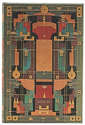 Paperblanks Agende 18 Mesi 2025, La Tana del Leone, Mini, Orizzontale, Chiusura con Fascia Elastica