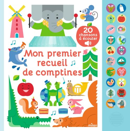 Mon grand livre sonore - Mon premier recueil de comptines - Dès 1 an