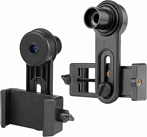 Solomark Adattatore per Fotocamera Smartphone per Microscopio - Tubo Oculare 23,2 mm con WF 16X Integrato