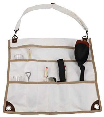 Tumotsit Bolsa Enrollable para Cubiertos - Lona portátil para Utensilios | Bolsa Colgante Almacenamiento Organizador Utensilios con múltiples Compartimentos para Picnic