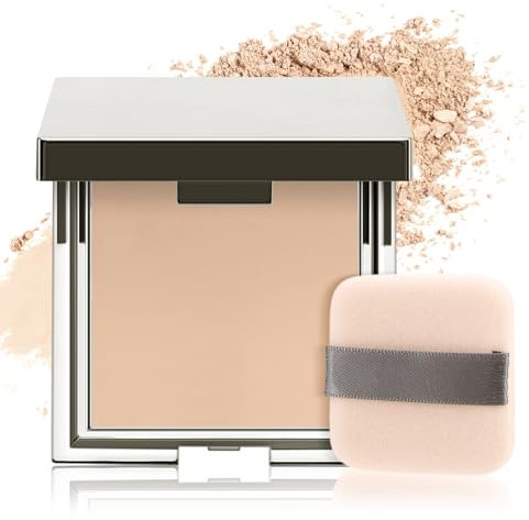 Boobeen Matte Face Finishing Powder, Smooth Setting Pressed Powder Makeup Oil Control Lightweight Long Lasting Makeup Setting Foundation Compact Powder, Soft Focus Effect Translucent Finish